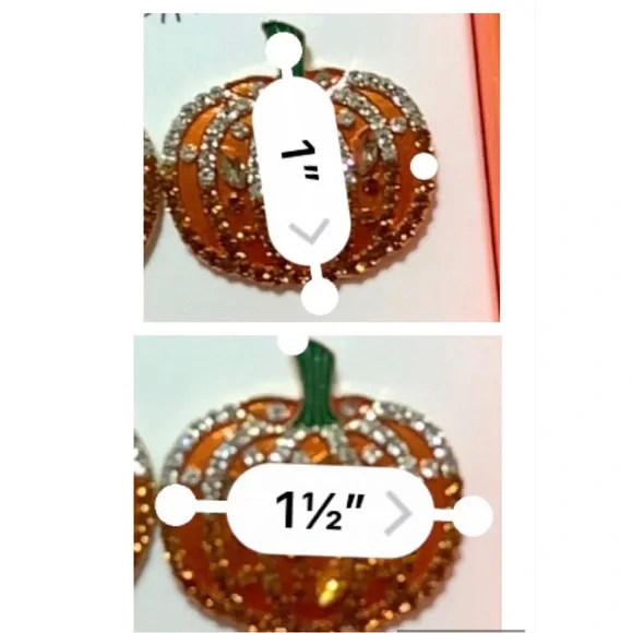 Pumpkin Earrings 🎃 - Picture 3 of 3